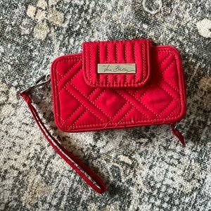 Red Vera Bradley wallet. Never used!